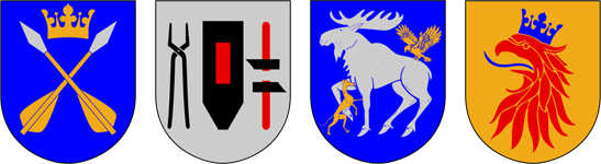 Dalarna, Härjedalen, Jämtland och Skåne